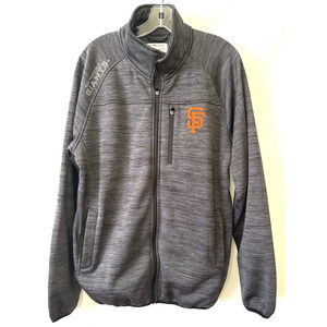 G-III Sports Mens San Francisco Giants Jacket large Gray Sz L Full Zip 2 Pockets